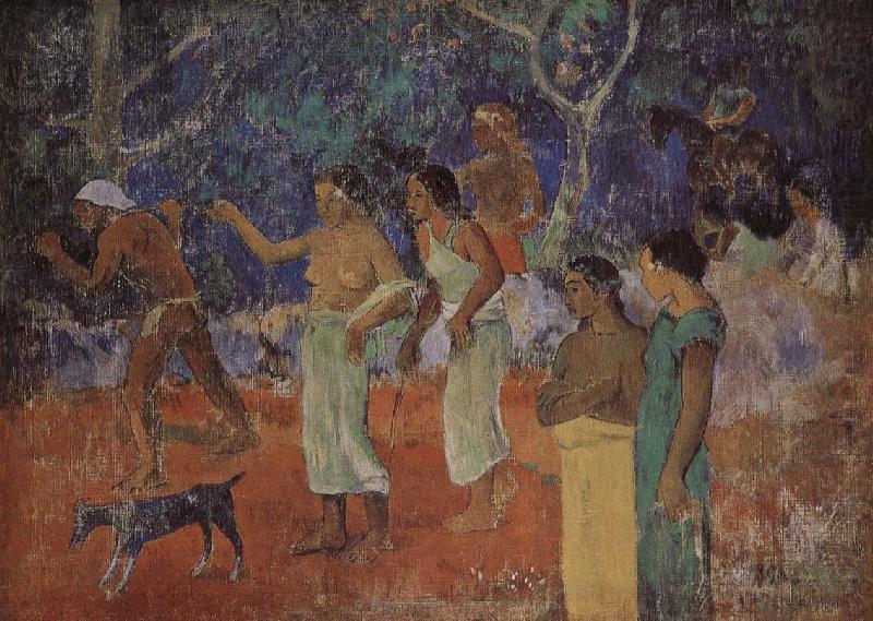 Tahitian Landscape life, Paul Gauguin